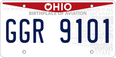OH license plate GGR9101