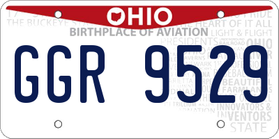 OH license plate GGR9529