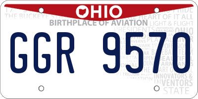 OH license plate GGR9570