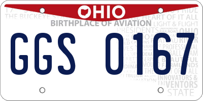 OH license plate GGS0167