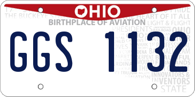 OH license plate GGS1132