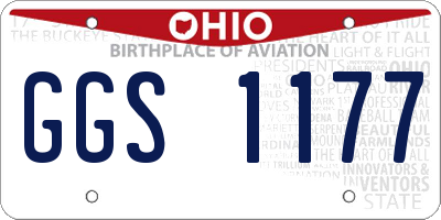 OH license plate GGS1177