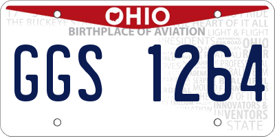 OH license plate GGS1264