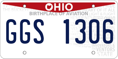 OH license plate GGS1306