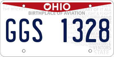 OH license plate GGS1328