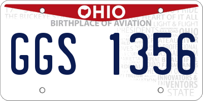 OH license plate GGS1356