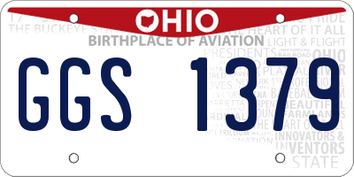 OH license plate GGS1379
