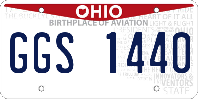 OH license plate GGS1440