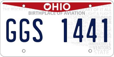 OH license plate GGS1441