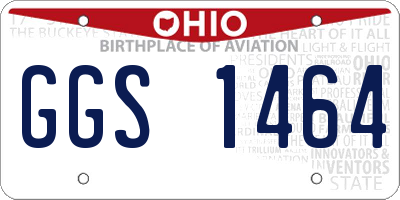 OH license plate GGS1464