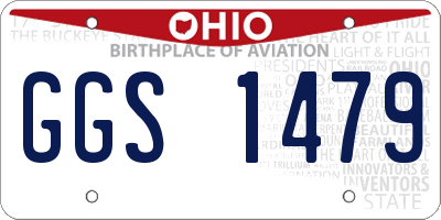 OH license plate GGS1479