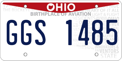 OH license plate GGS1485