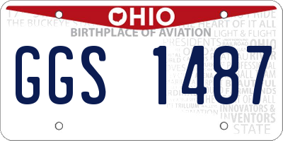 OH license plate GGS1487