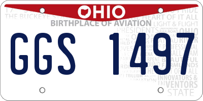 OH license plate GGS1497