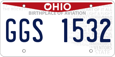 OH license plate GGS1532
