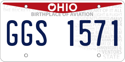 OH license plate GGS1571