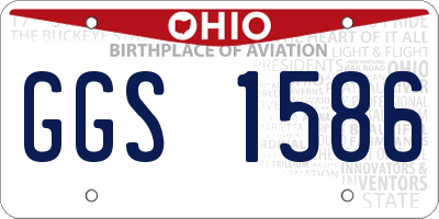 OH license plate GGS1586