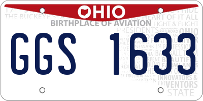 OH license plate GGS1633
