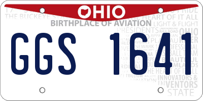 OH license plate GGS1641