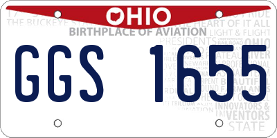 OH license plate GGS1655