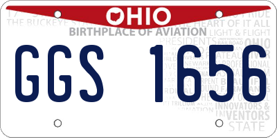 OH license plate GGS1656