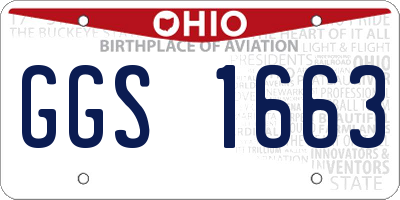 OH license plate GGS1663