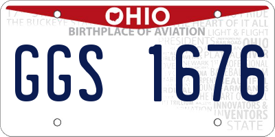 OH license plate GGS1676