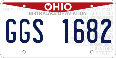 OH license plate GGS1682
