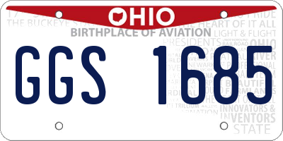 OH license plate GGS1685
