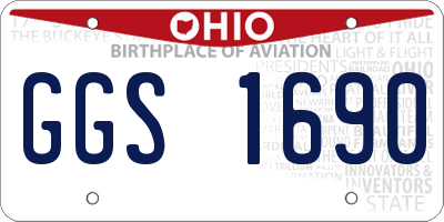 OH license plate GGS1690