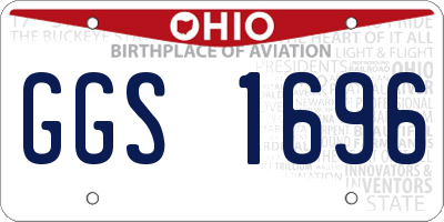 OH license plate GGS1696