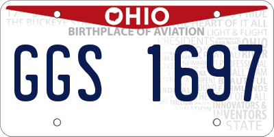 OH license plate GGS1697