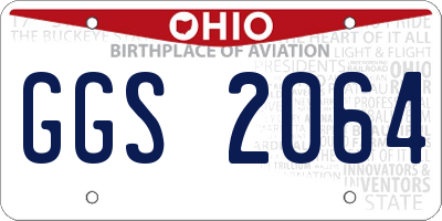 OH license plate GGS2064