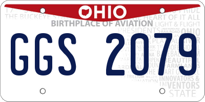 OH license plate GGS2079