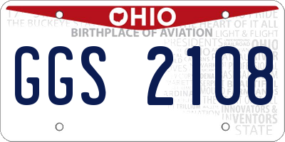 OH license plate GGS2108