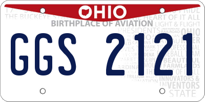 OH license plate GGS2121