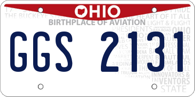 OH license plate GGS2131