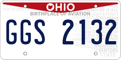 OH license plate GGS2132