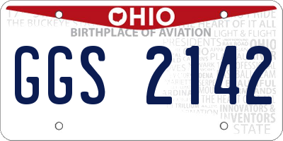 OH license plate GGS2142