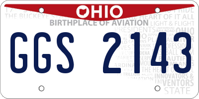 OH license plate GGS2143