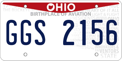 OH license plate GGS2156