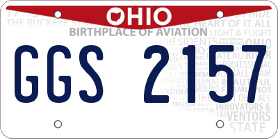 OH license plate GGS2157