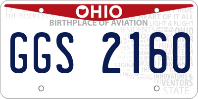 OH license plate GGS2160