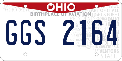 OH license plate GGS2164