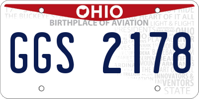 OH license plate GGS2178