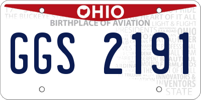 OH license plate GGS2191