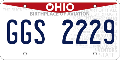 OH license plate GGS2229
