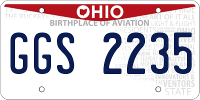 OH license plate GGS2235