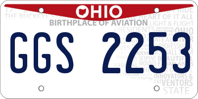 OH license plate GGS2253