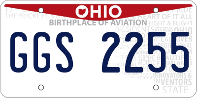 OH license plate GGS2255